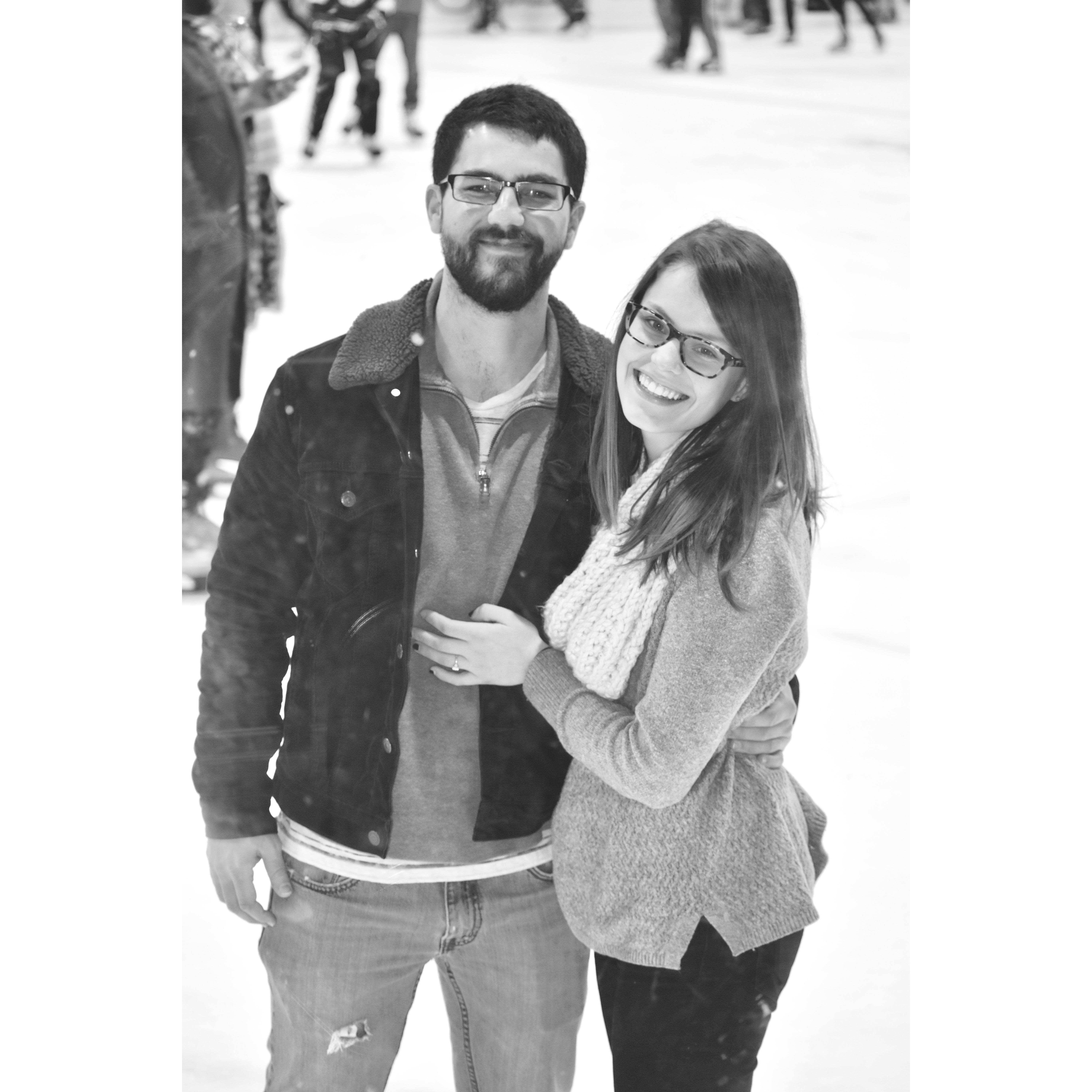 First-time ice skating