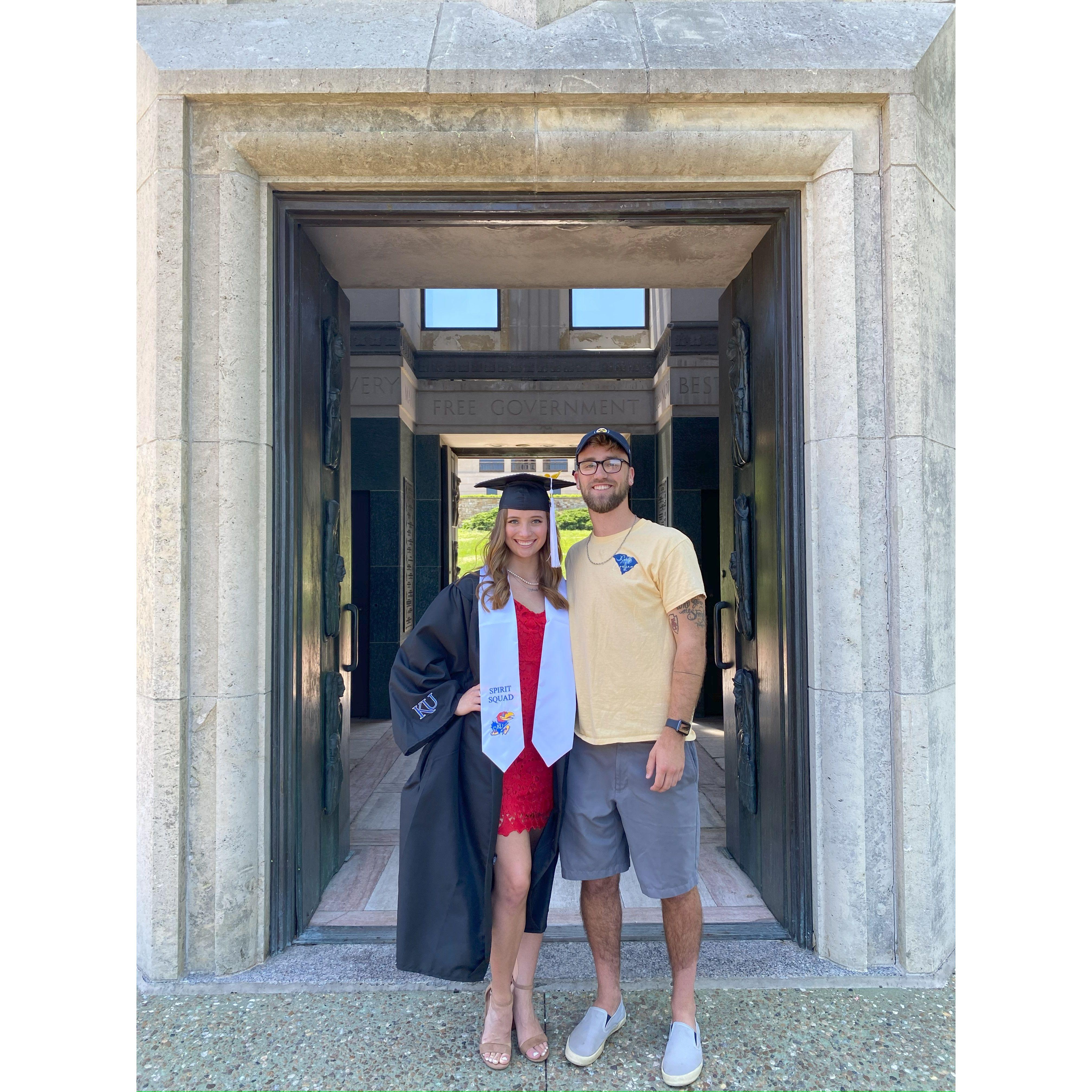 June 7, 2020 - Alexis' graduation celebration from KU