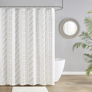 Kara Cotton Jacquard Shower Curtain