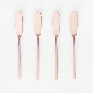 Rose Gold Cheese Spreaders, Set of 4