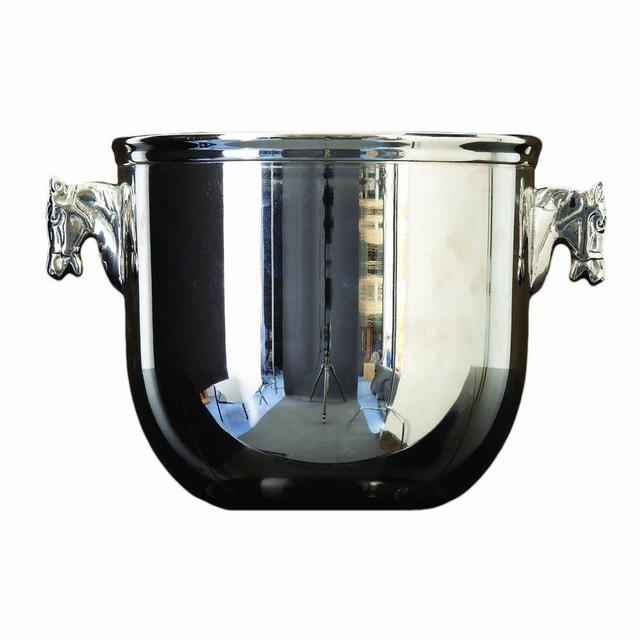 Two's Company Thoroughbred Horse Handles Ice Bucket