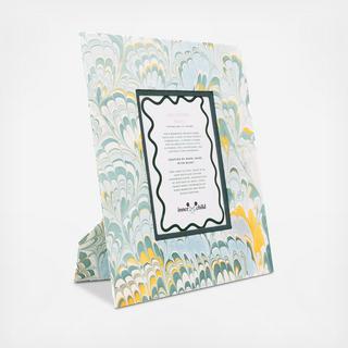 Hand-Marbled Large Wall Picture Frame