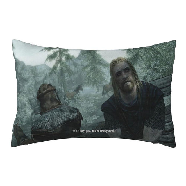Generic Pillowcase Double-Sided Printing Couch Cushion Pillow Cover for Home Decor 20 x 30 Inch, White2