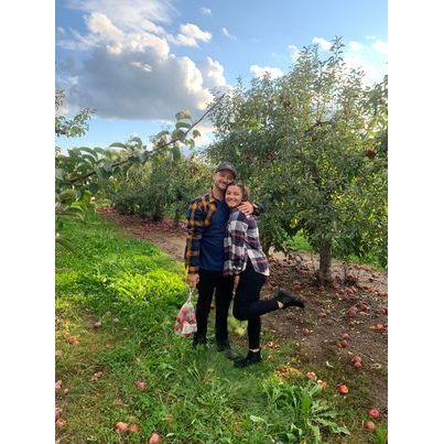 first time apple picking, 10/16/2021