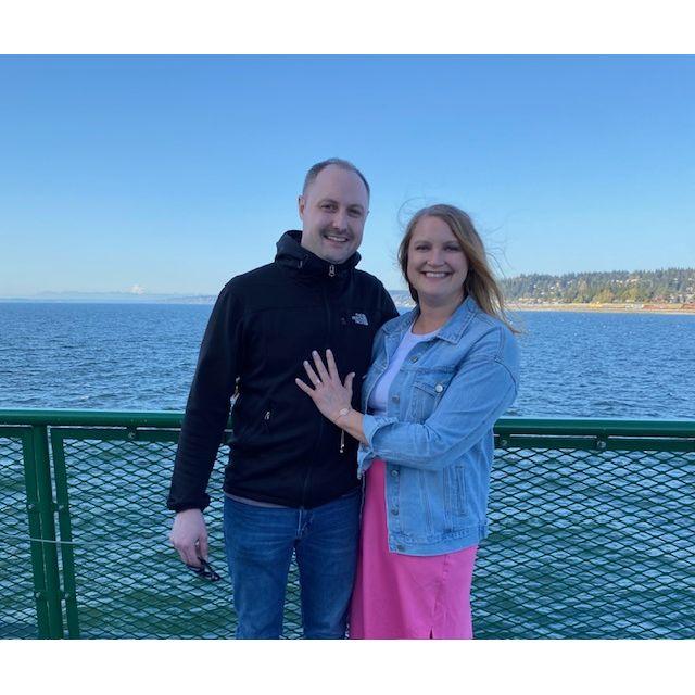 Charlie proposed on the Ferry where we had our second date.