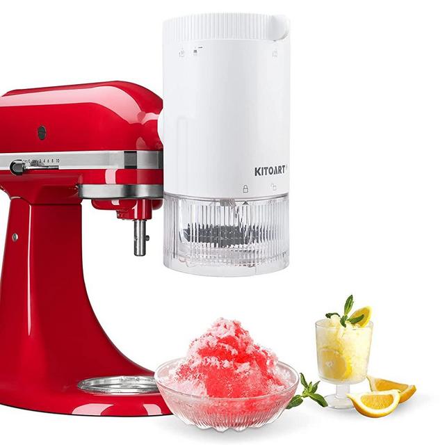 Shave Ice Attachment for KitchenAid Stand Mixers, Ice Shaver Attachment,  Snow Cone Attachment/Maker, White (Machine/Mixer Not Included) in 2023