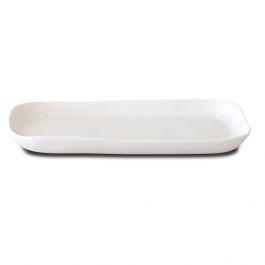 White Resin Challah Tray by Tina Frey