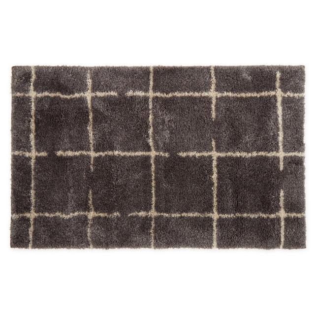 Salt 20" x 32" Bath Rug in Black Pearl