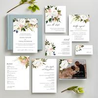Octavia Portrait | White | Zola Wedding Invitations