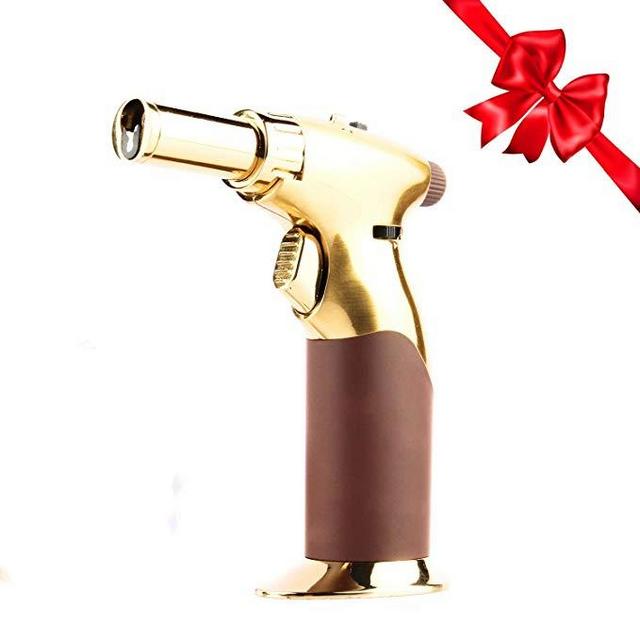 Torch, Butane Torch, Blow Torch -Sleek Adjustable Butane Torch By inZaynity- Adjustable Flame, Ignition Lock, Cooking Torch, Cigar Lighter-Cigarette Lighter, Camping, Home Use, Welding, Chef, 2372° F