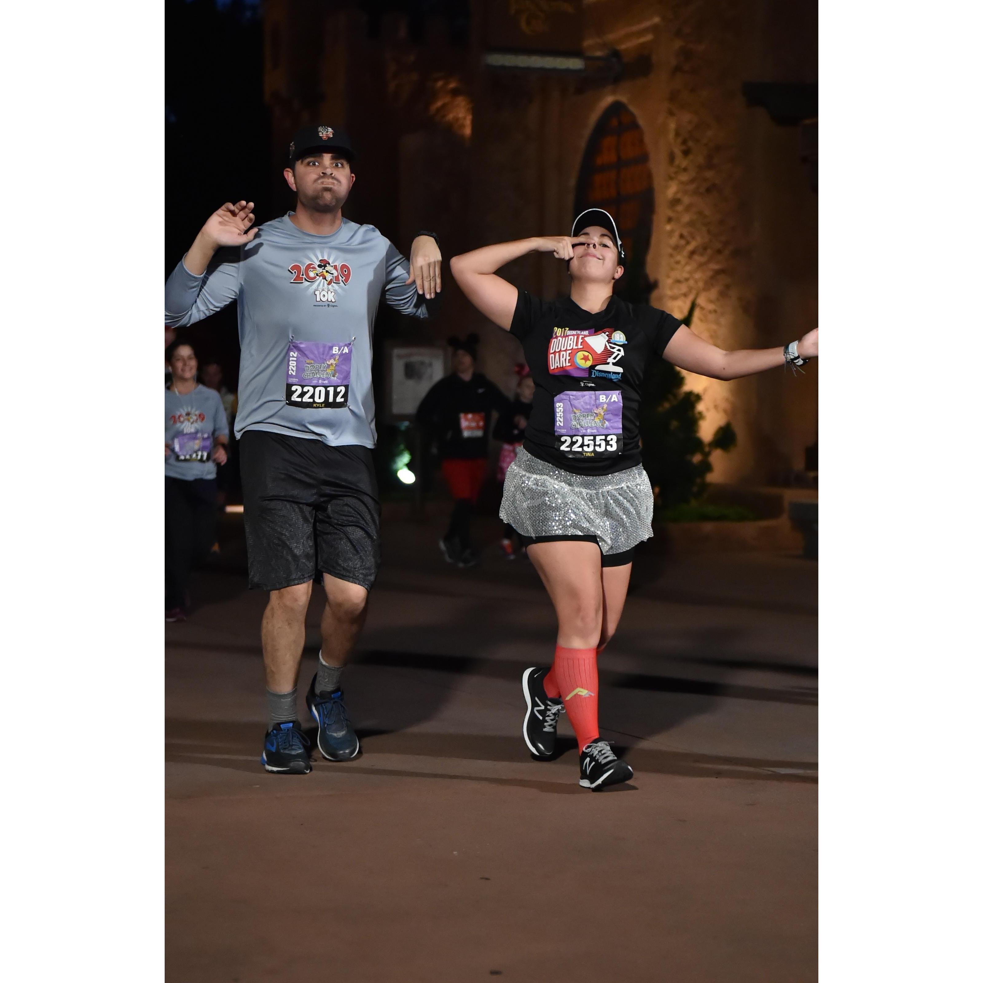 We decided that running one race wasn't enough for us so we decided to tackle the Dopey Challenge together in January 2019. We ran four days in a row, a 5k, a 10k, a half marathon then a marathon!