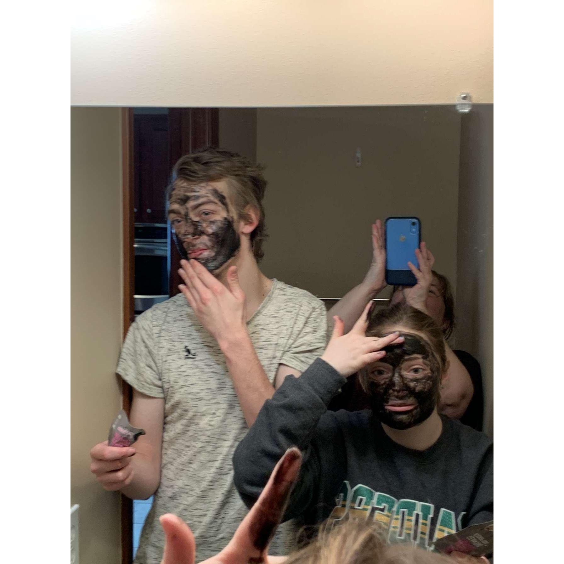 Our first face mask