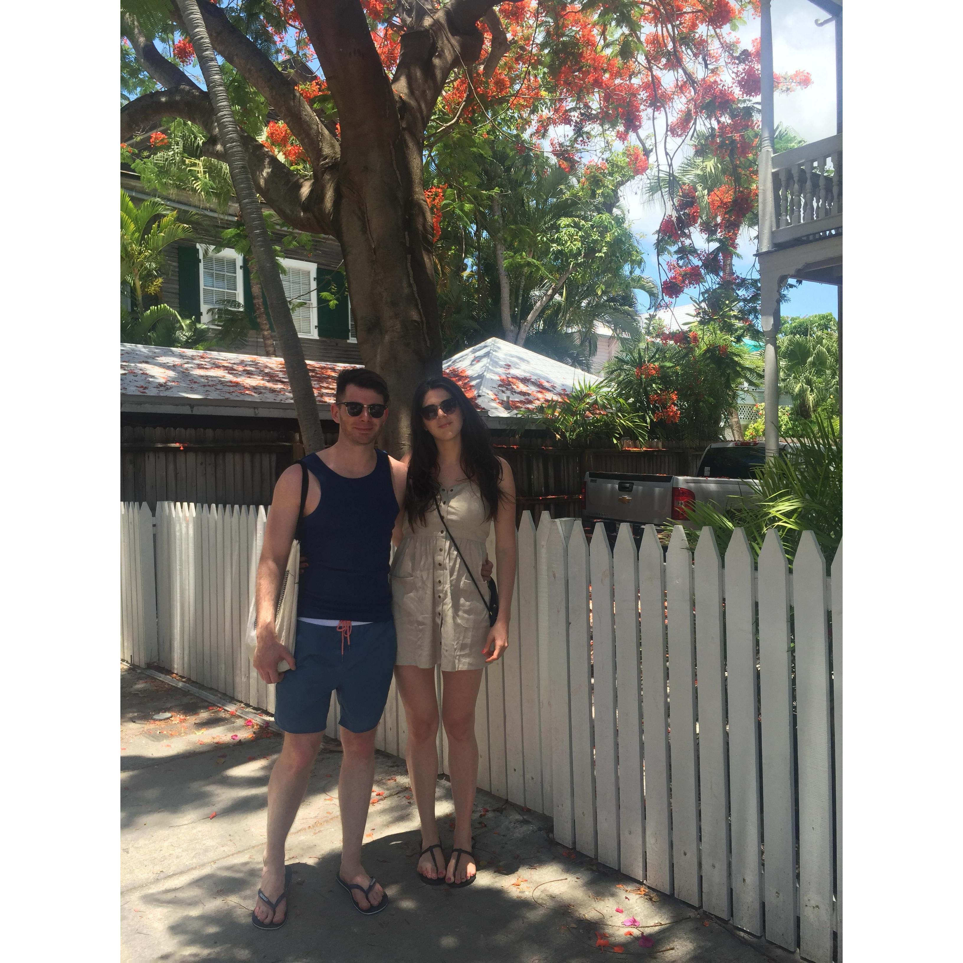 First holiday together in Florida Keys aka chicken-ville