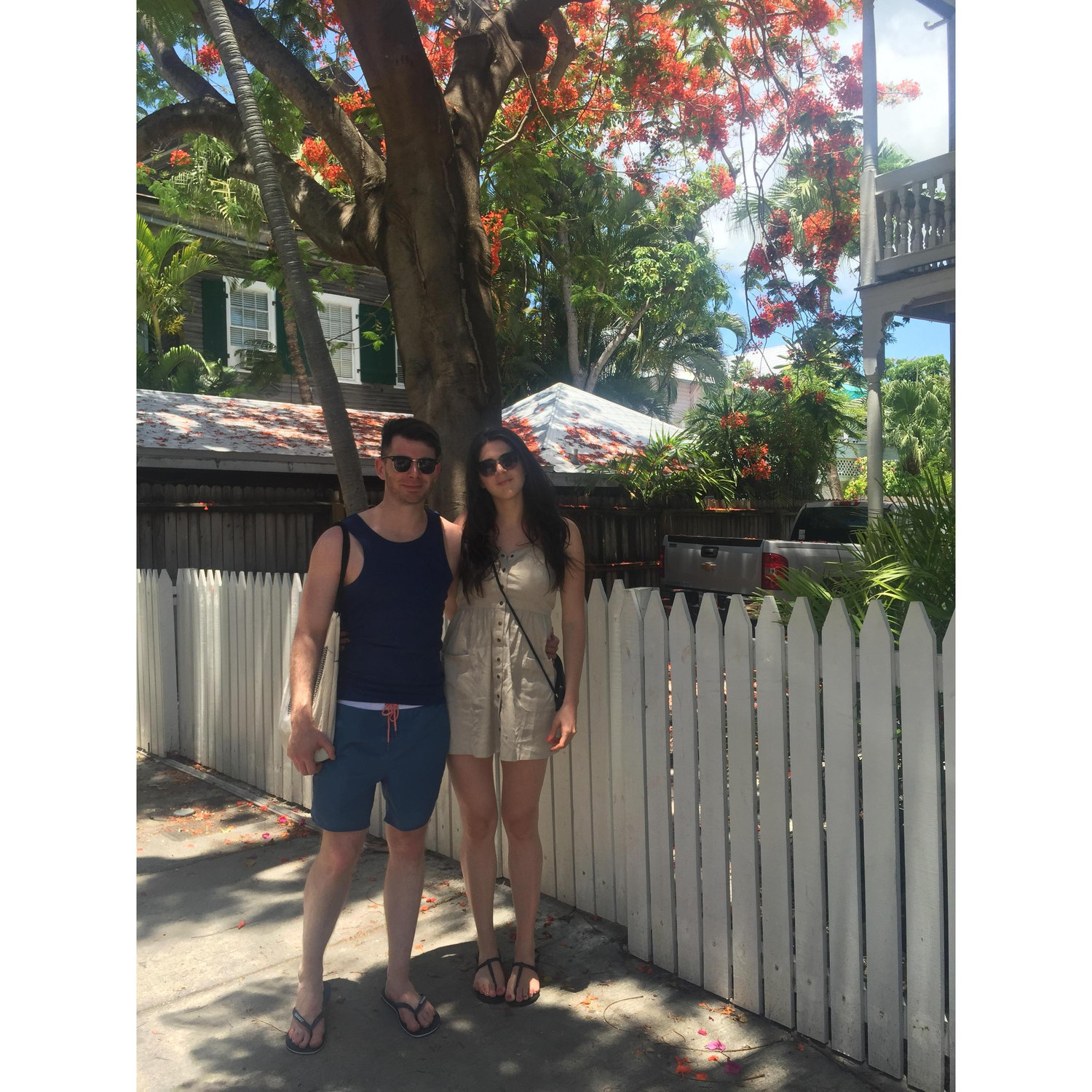 First holiday together in Florida Keys aka chicken-ville