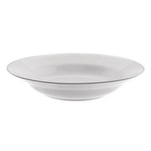 10 Strawberry Street Silver Line Rim Soup Set of 4
