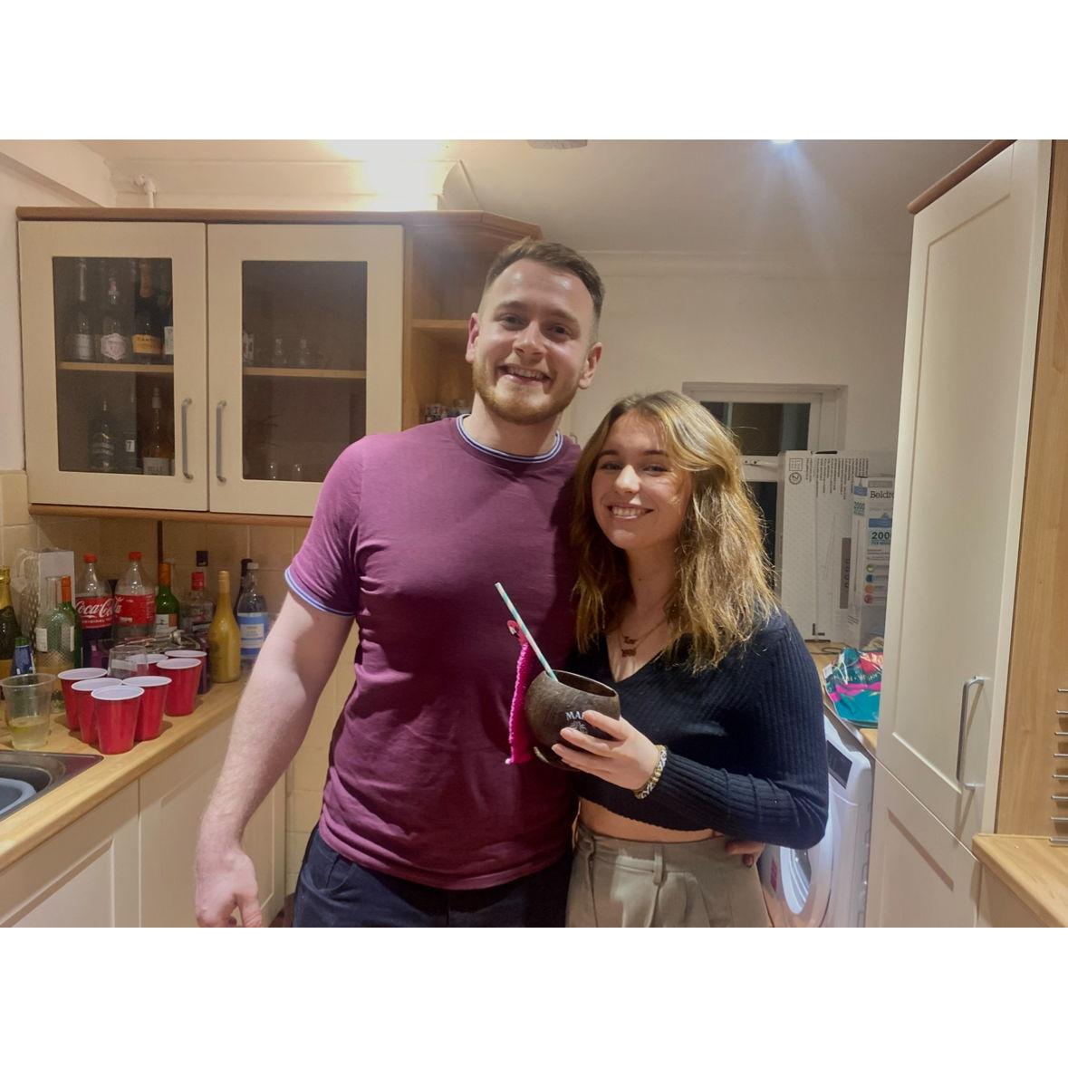 February 2022. Our very messy housewarming!
