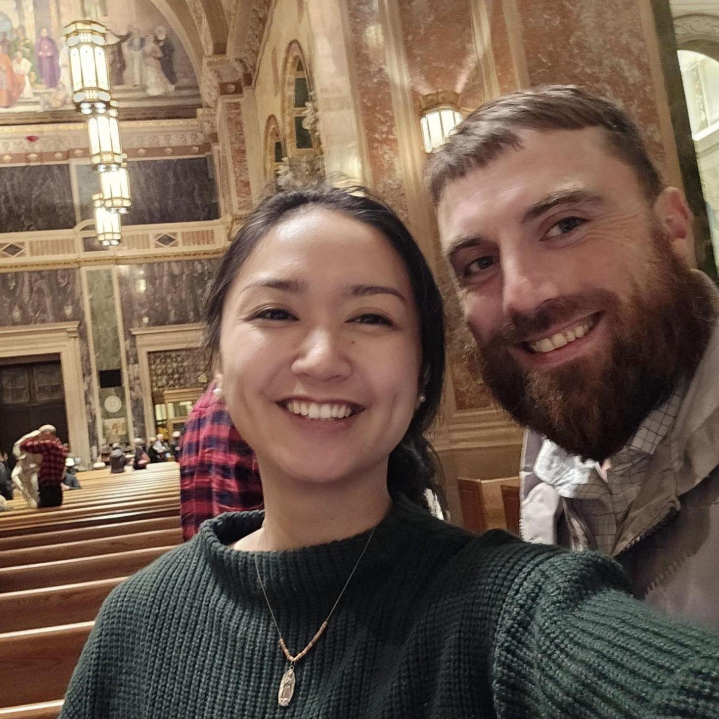 Christmas choral music at St. Matthew Cathedral in Washington DC with friends! (Friends not pictured.)