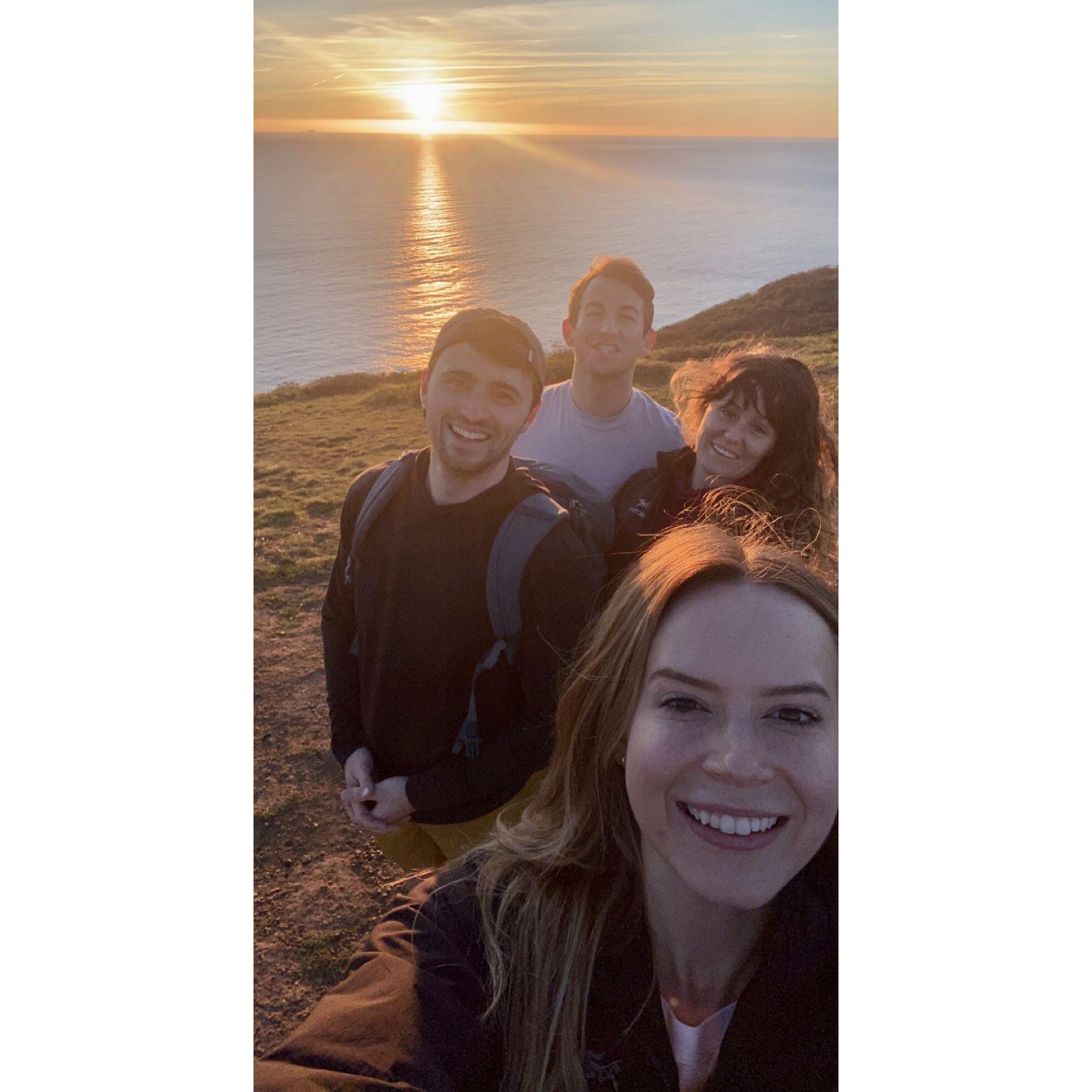 Hiking in Muir Beach with our friends Tommy and Meghan! 