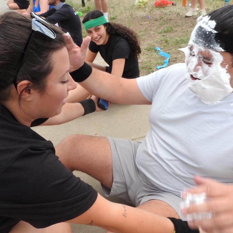 A true "for the kids" moment at Camp Emmanual!