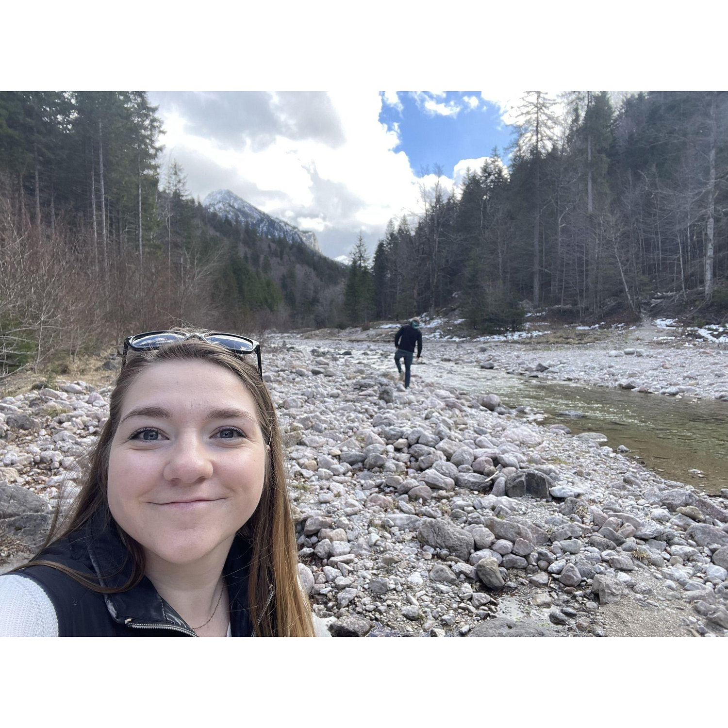Adventuring near the river below Neuschwanstein Castle, Germany