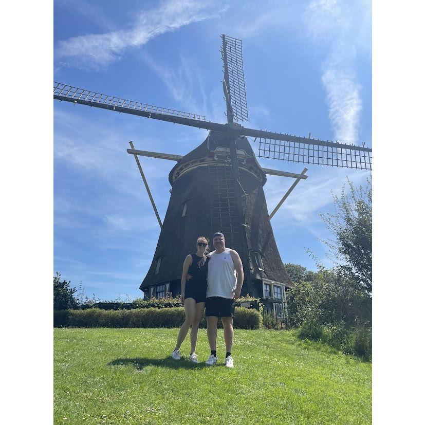The first time out of the country together! Amsterdam!