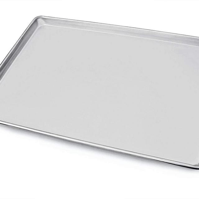 New Star Foodservice 36923 Commercial-Grade 18-Gauge Aluminum Sheet Pan/Bun Pan, 18" L x 26" W x 1" H (Full Size) | Measure Oven (Recommended)