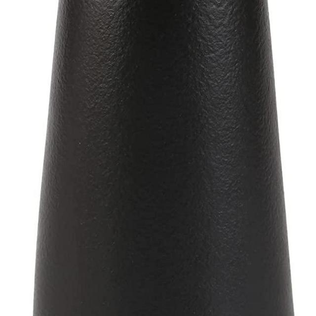 Simple Vase for Flowers Plants, Matte Vases for Modern Table Shelf Home Decor Wedding Boho Decor, 6" H Frosted Elegant Ceramic Vase for Pampas Grass Fluffy Stem Bouquet Lavender Flowers (Black, 1)