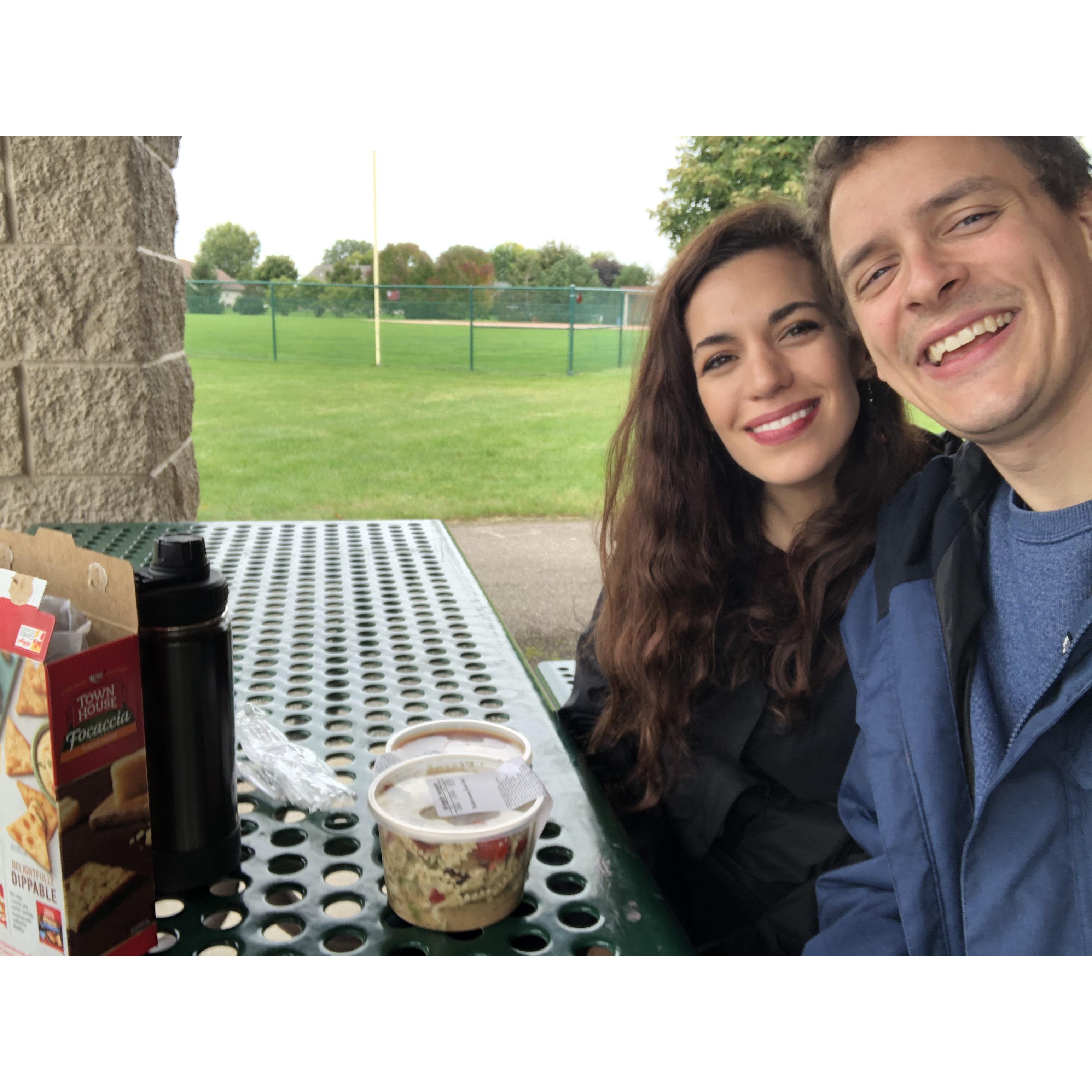 Lunch by the Ledgeview (dog) park