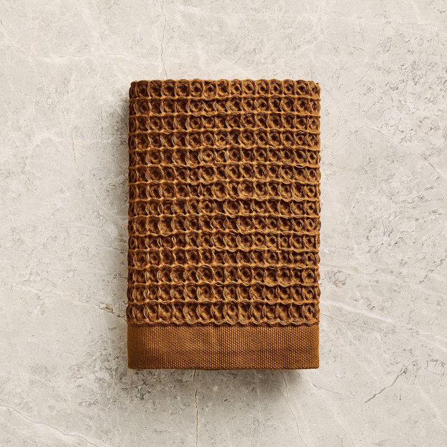 Waffle Hand Towel, Rust