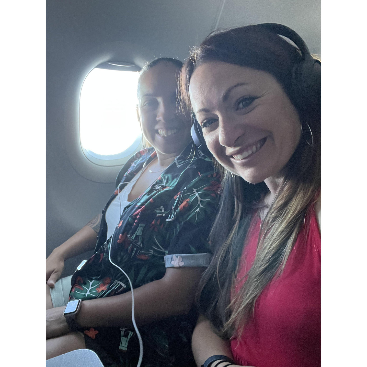 Kati's first experience on Frontier Airlines... she did not die!