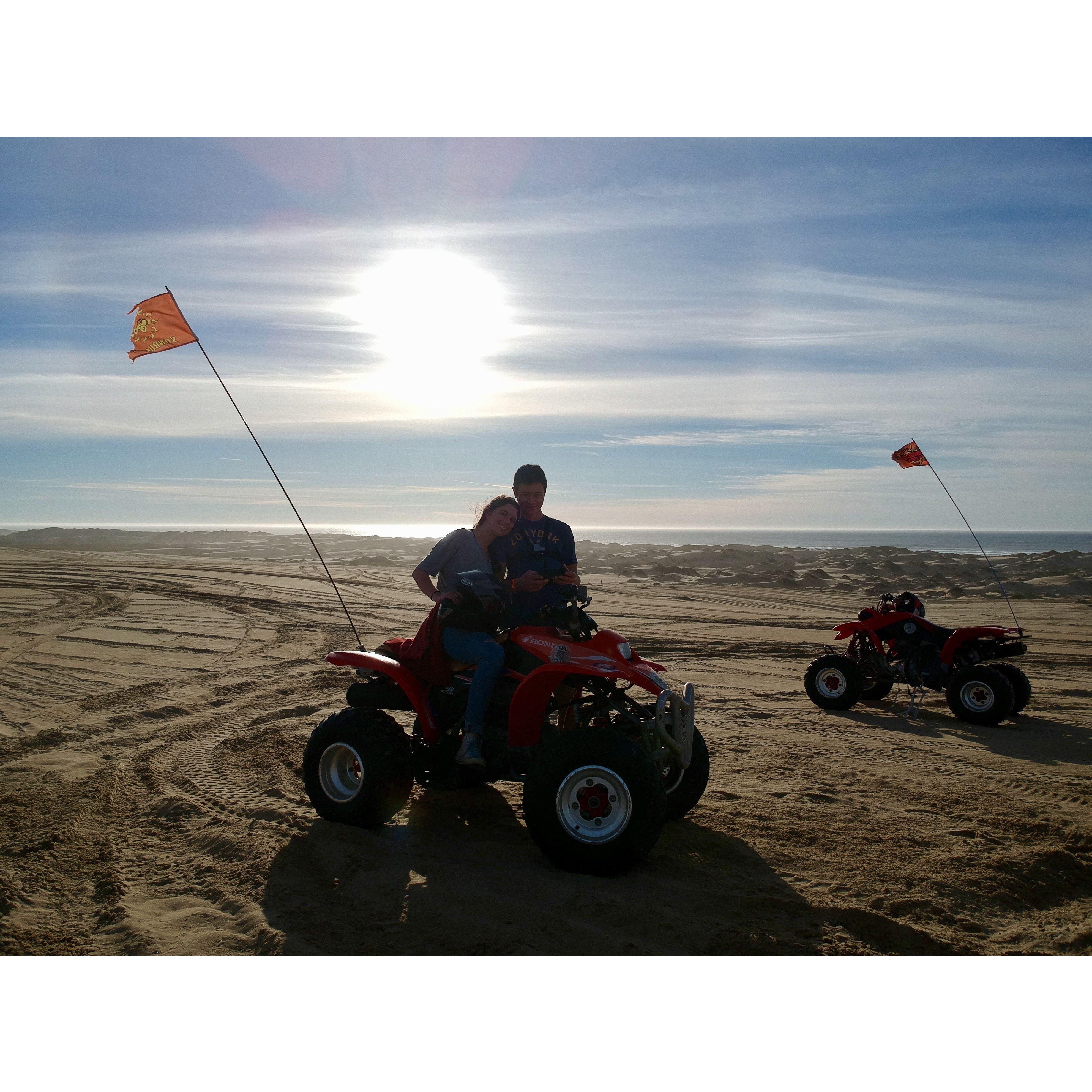 Sand dunes and ATVs when Liz visited while Aaron was living in Califronia. 2018