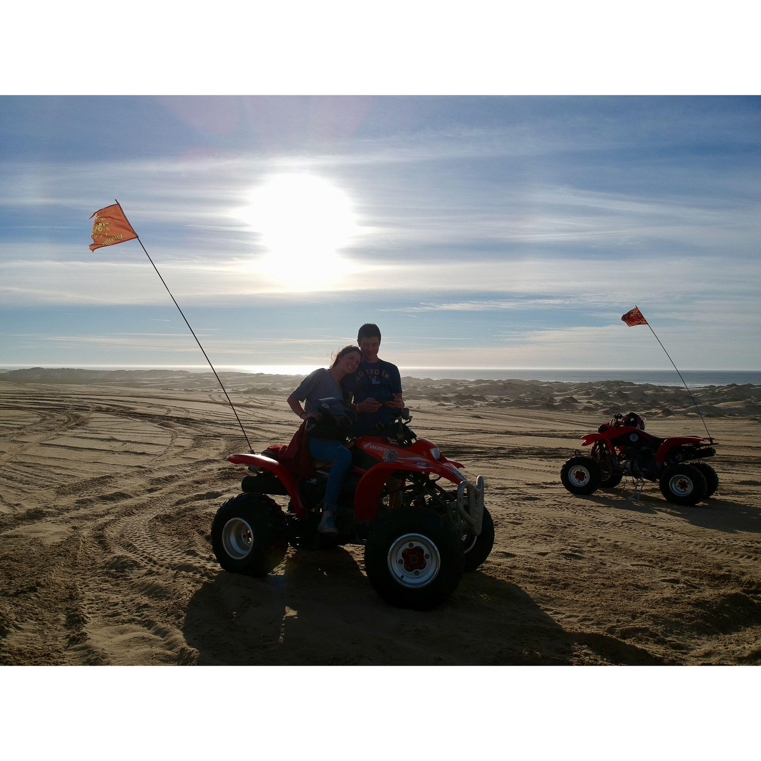 Sand dunes and ATVs when Liz visited while Aaron was living in Califronia. 2018