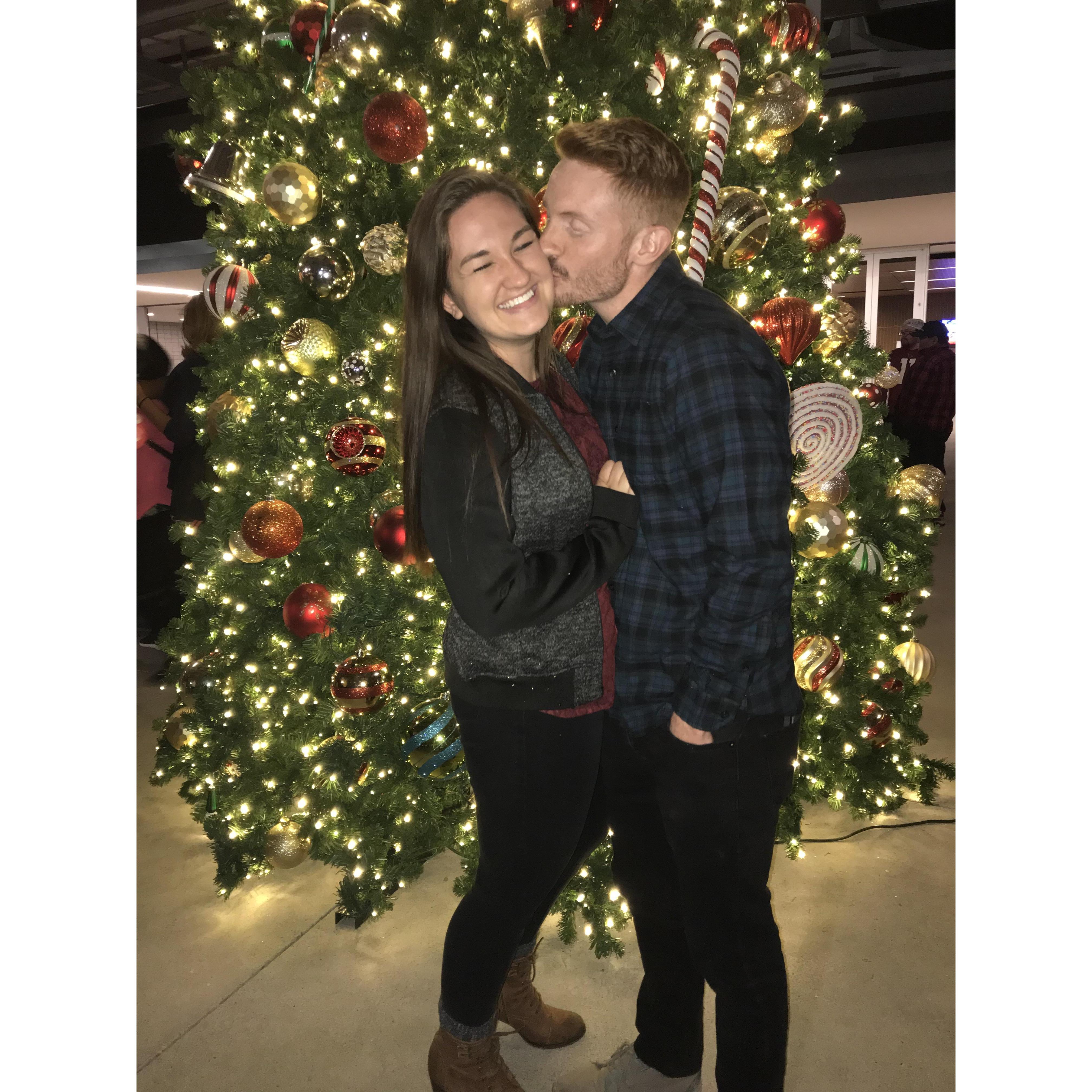 Surprise kisses at Dream City's Christmas play