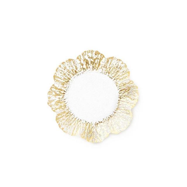 Rufolo Glass Gold Canape Plate