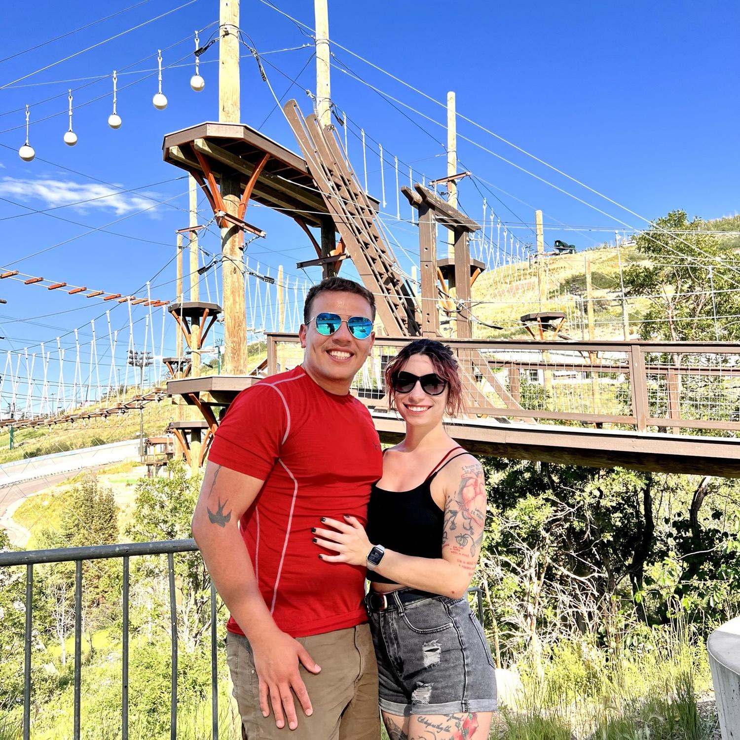 Utah ropes course, July 2023.