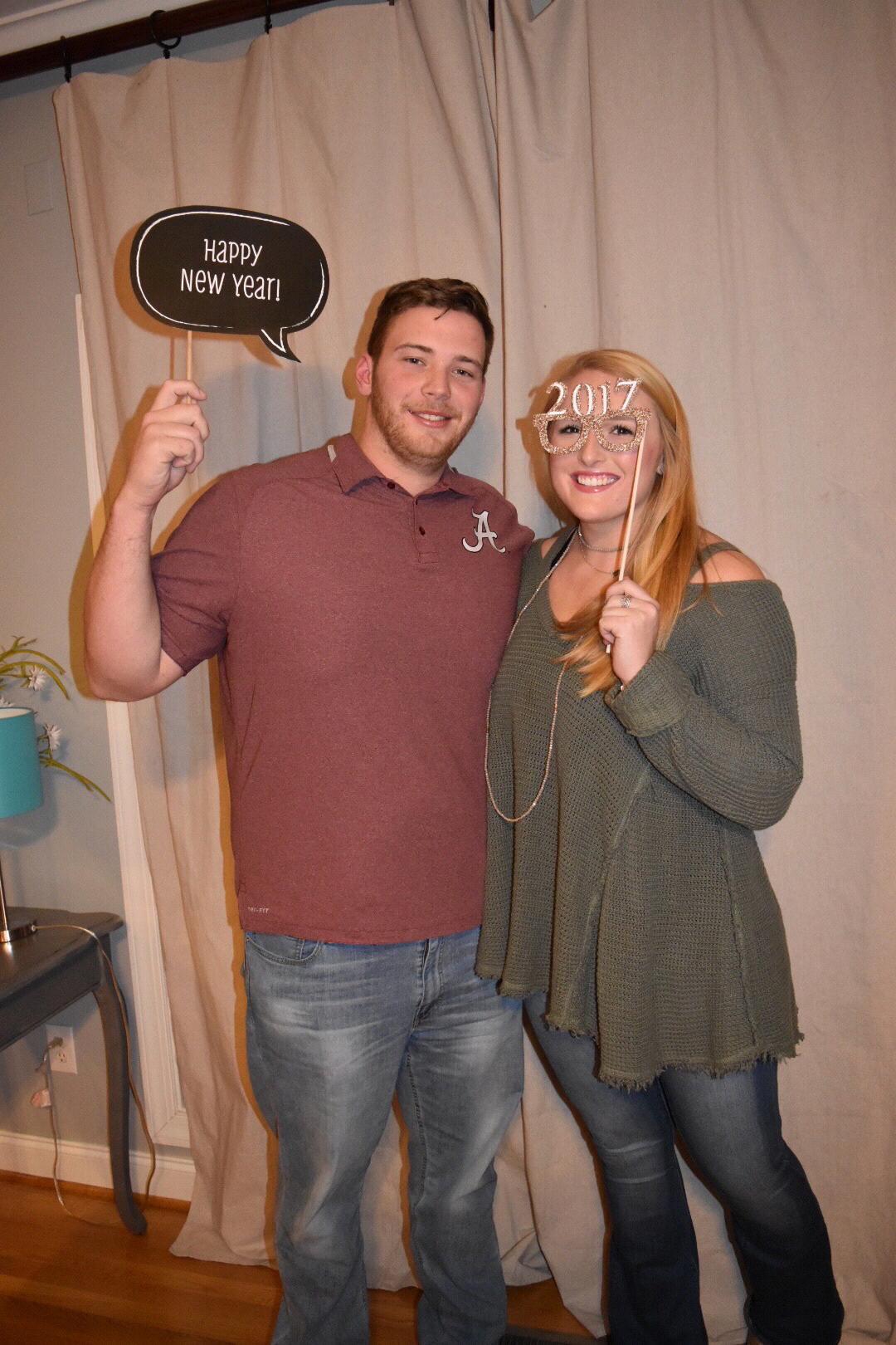 Our first pic! New Years Eve 2017