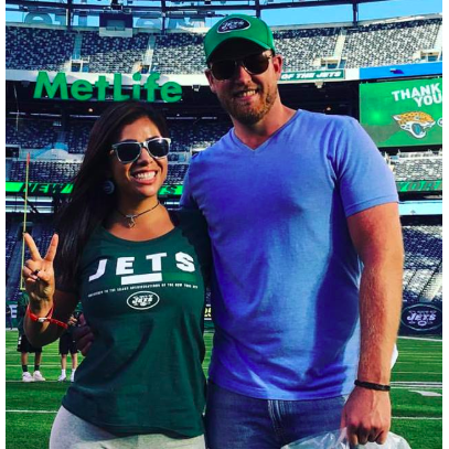 Lupe's first Jets Game.
