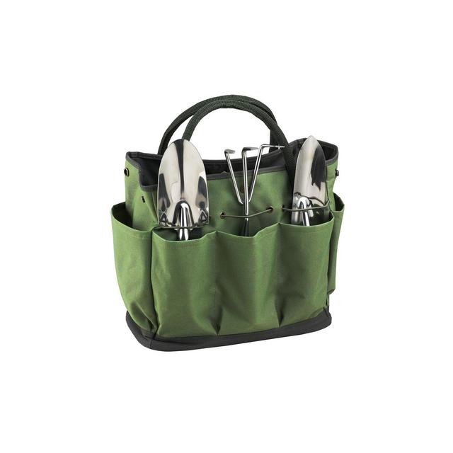 Picnic at Ascot Eco Gardening Tote with 3 Tools - Forest Green