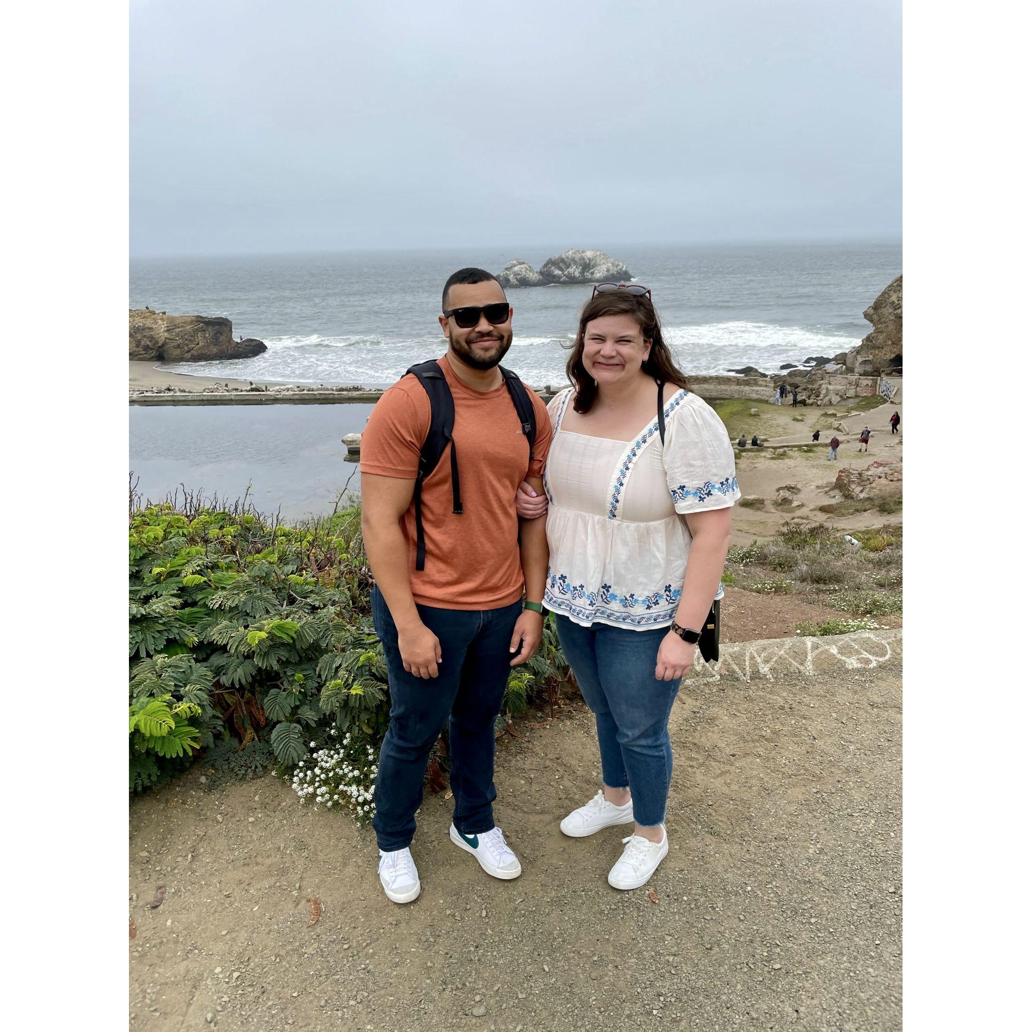 We are in San Francisco, on vacation with Emma's family.