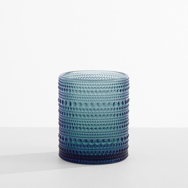 Jupiter Hobnail Short Drinking Glass, 10 oz., Single - Blue