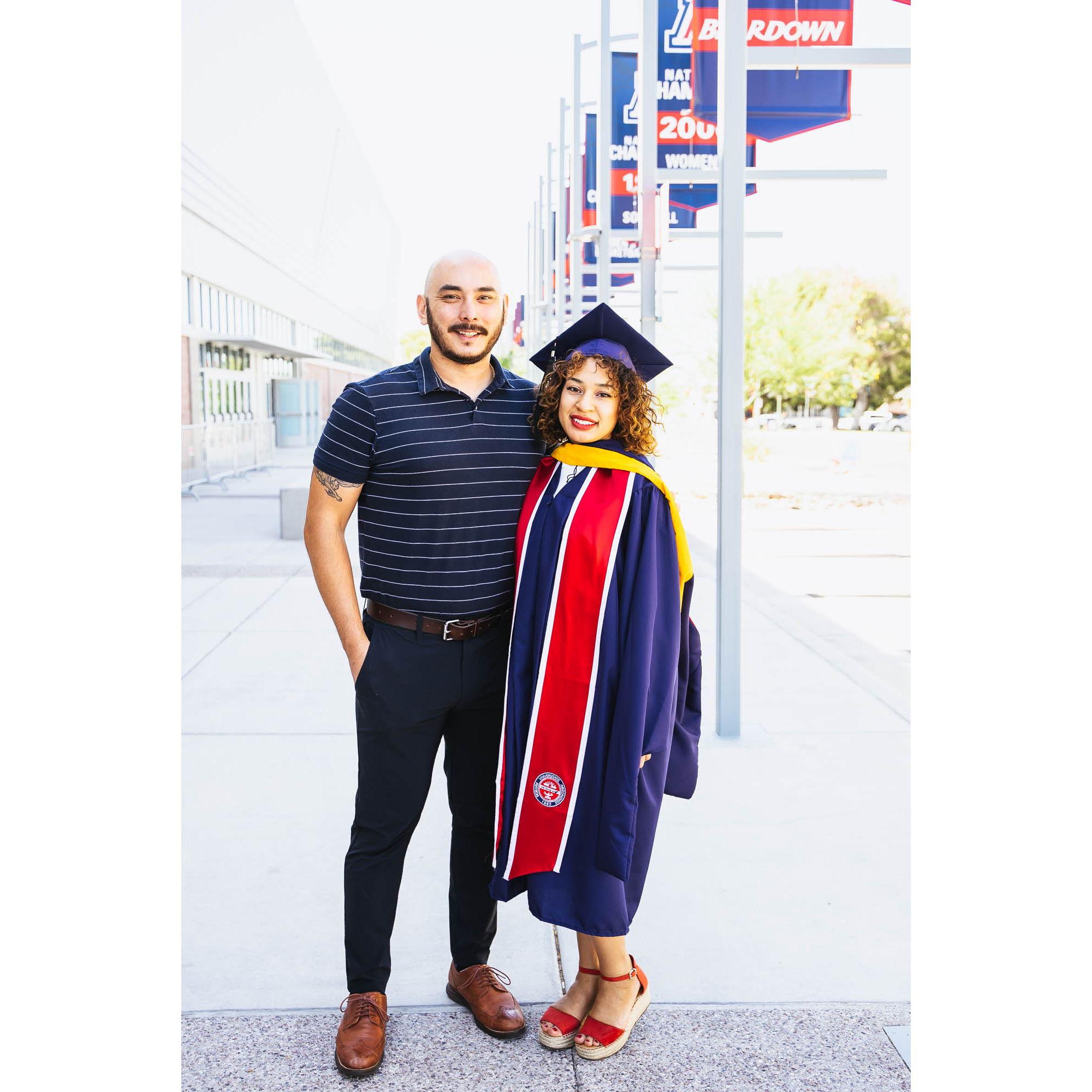 That time Quinea got her Masters Degree