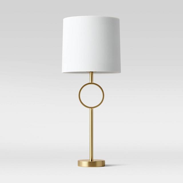 Large Metal Ring Table Lamp (Includes LED Light Bulb)Brass - Project 62™