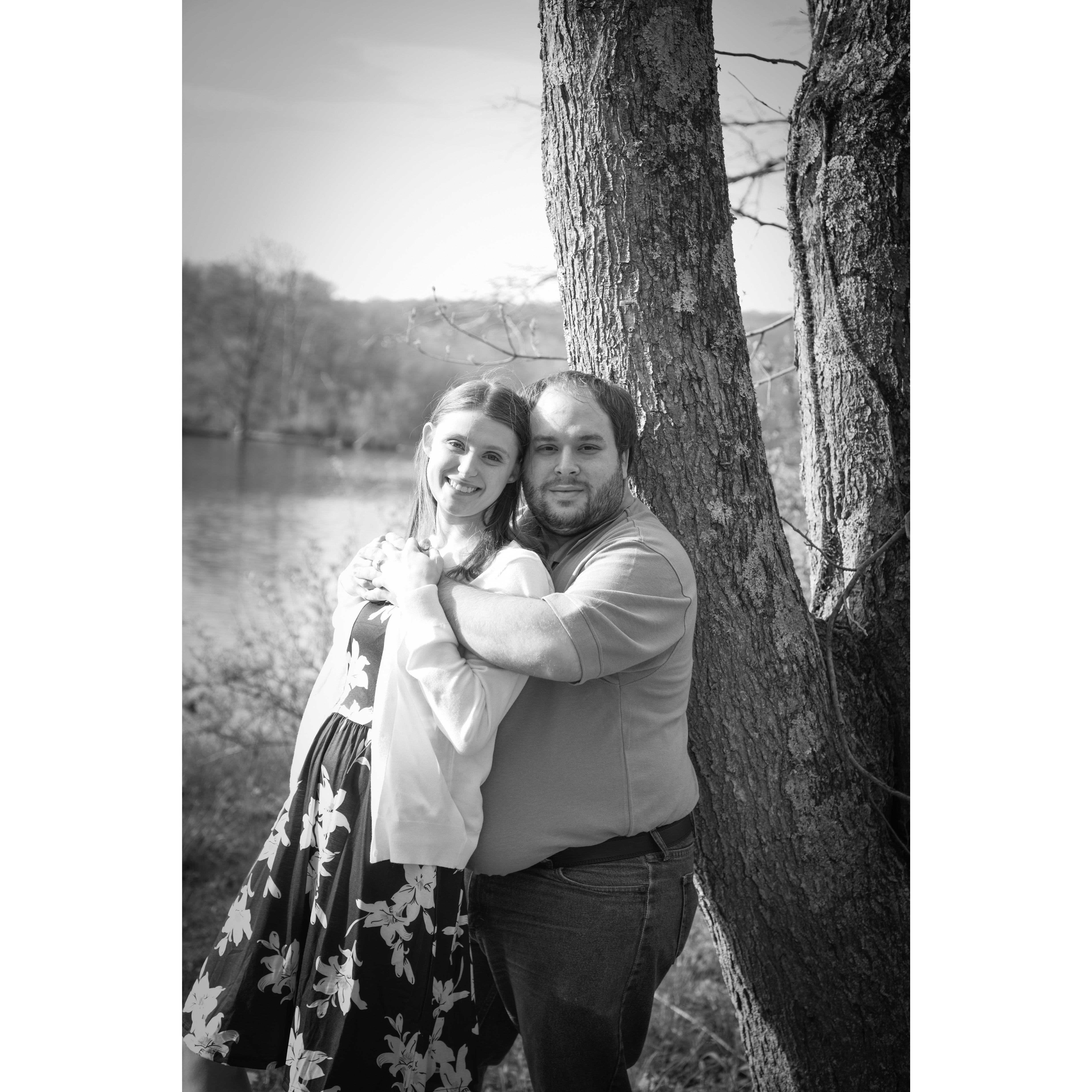 Engagement photos at French creek, PA.