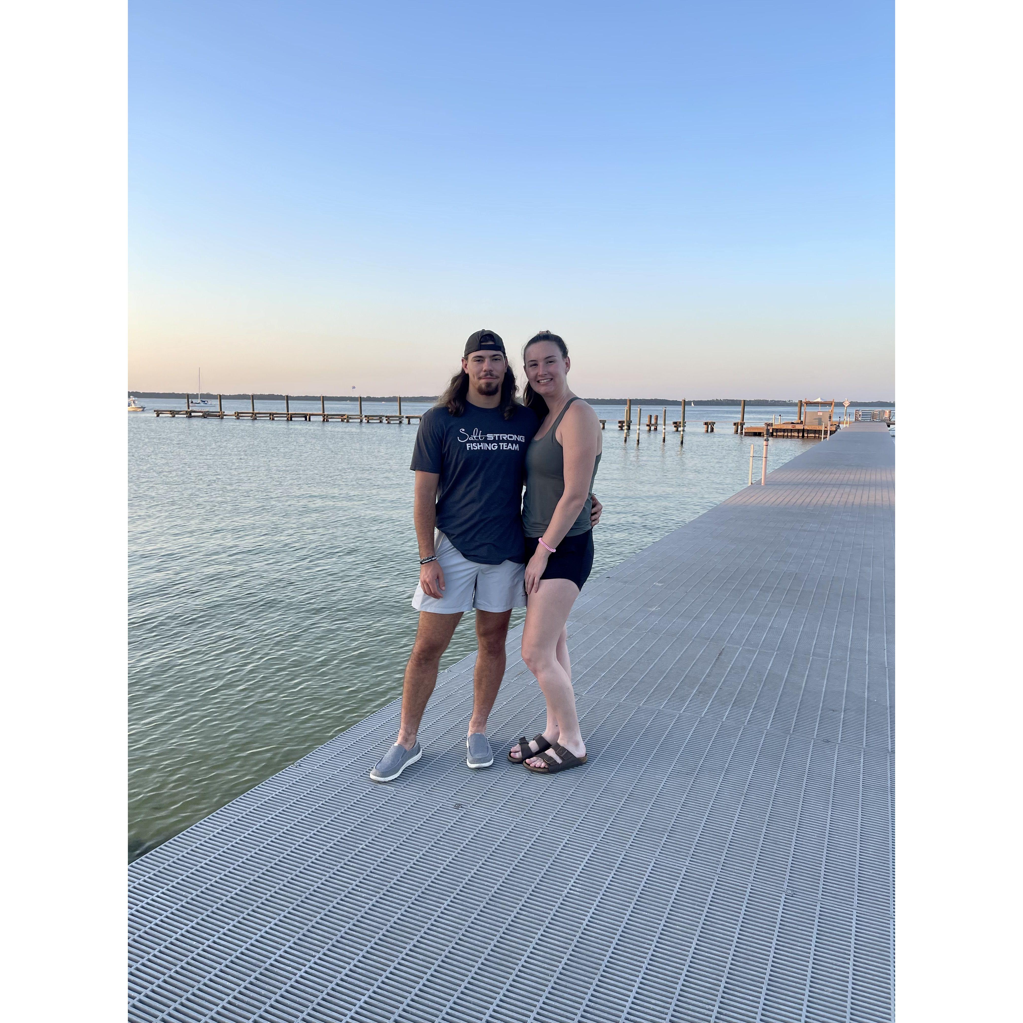 Kyle came to see Lorna during her first month of graduate school!