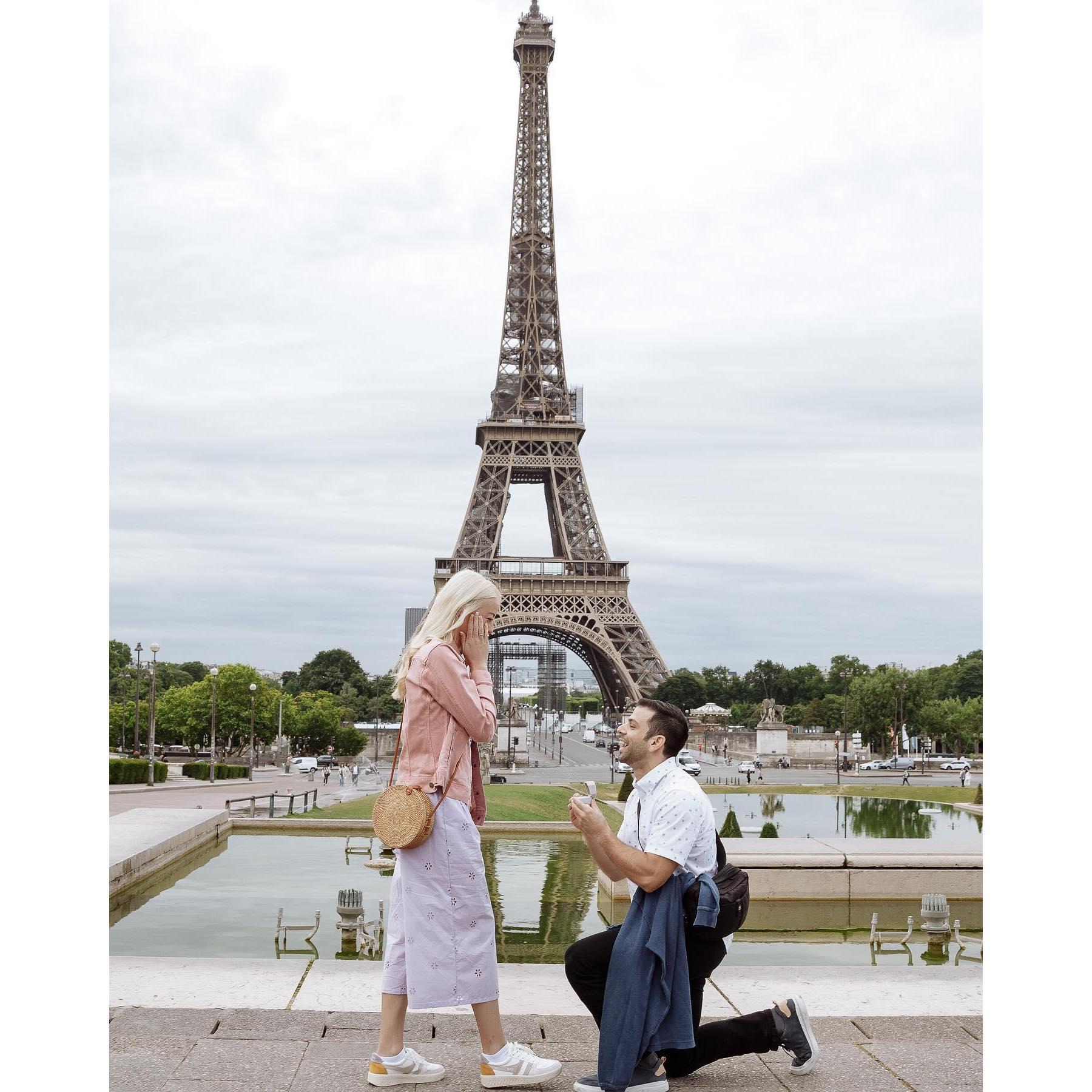 Engaged!! June 27, 2022. Paris, France