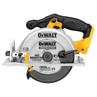 DEWALT 20-Volt Max 6-1/2-in Cordless Circular Saw with Brake and Magnesium Shoe