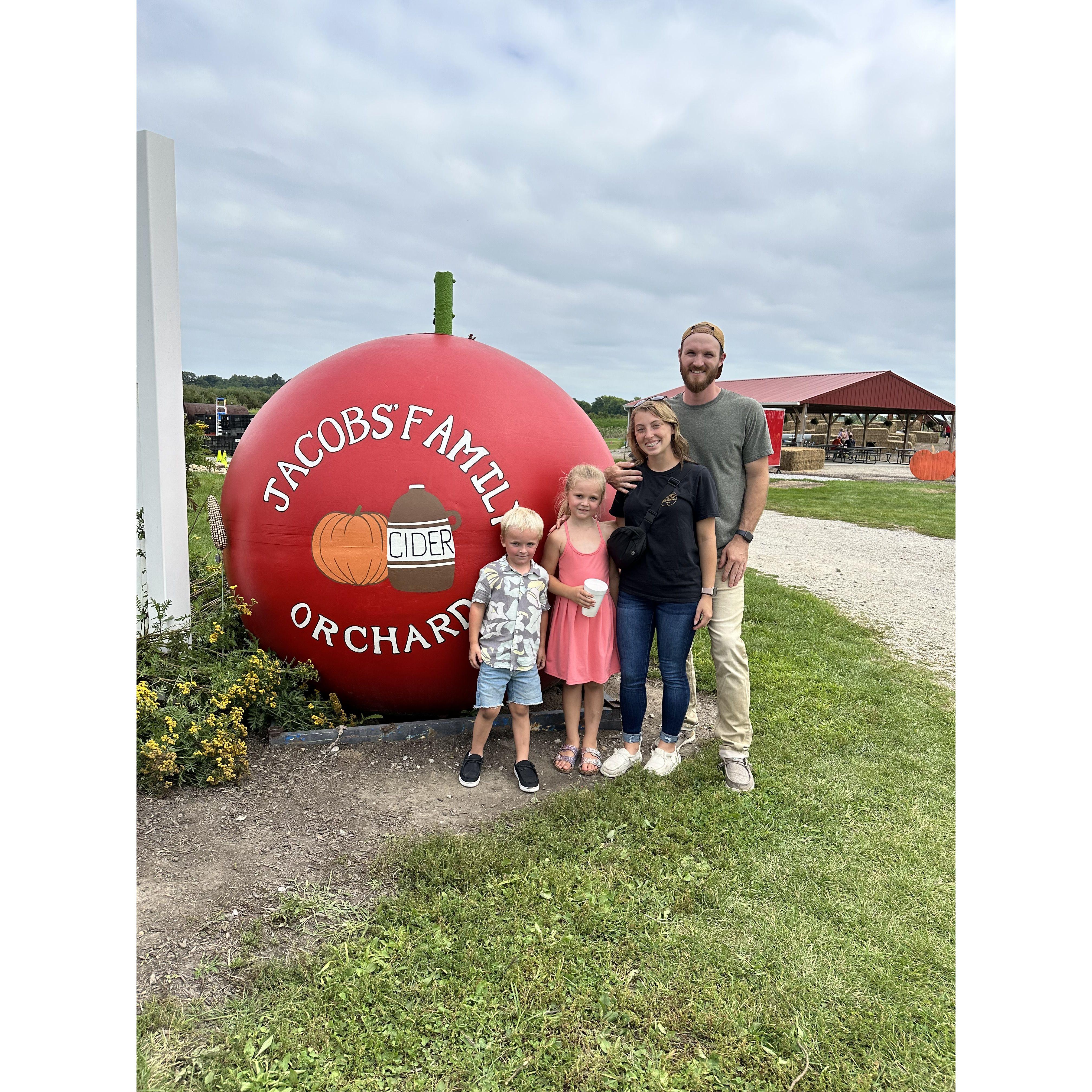 A fun filled day at the apple orchard!