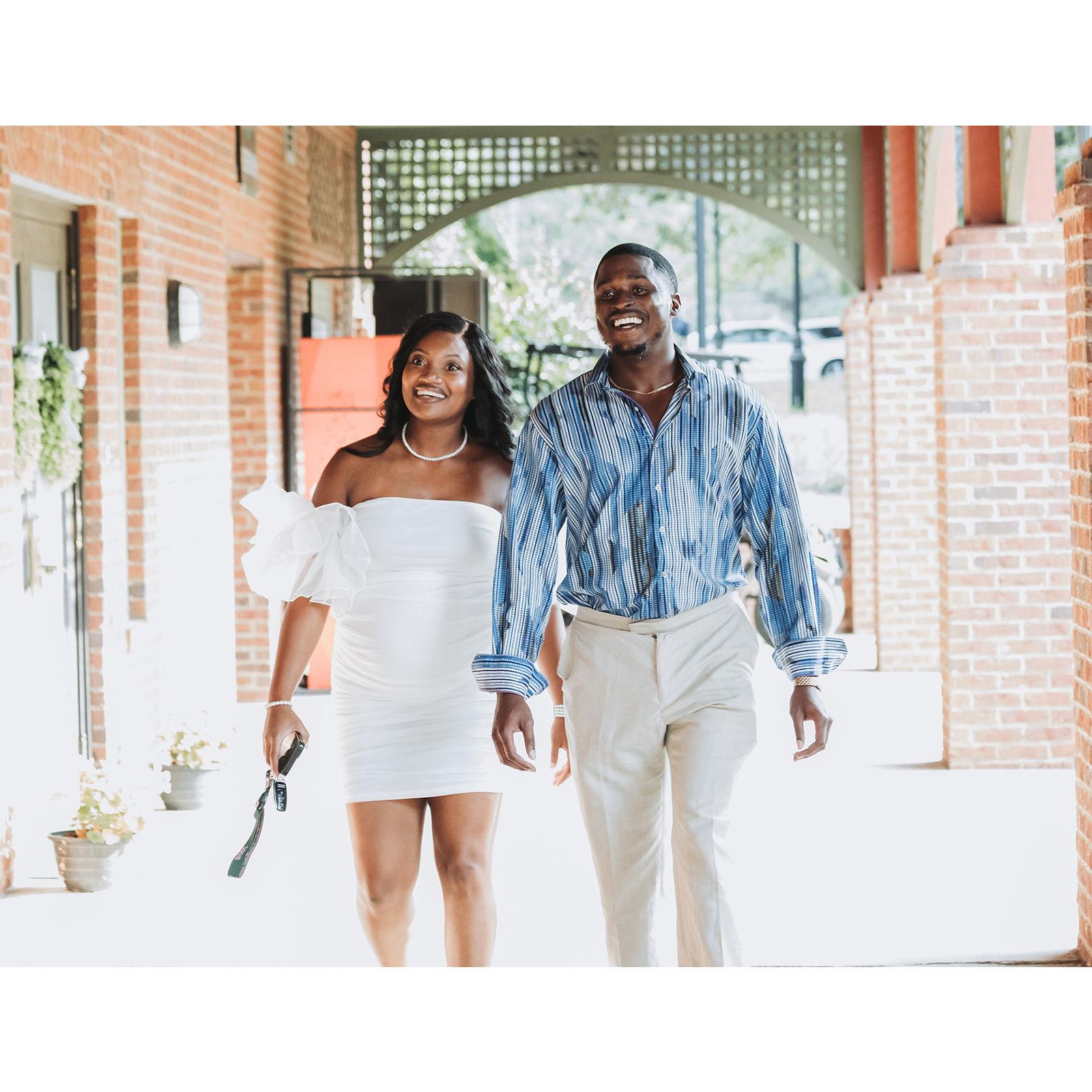 Walking up to THE BEST Gender Reveal Ever!