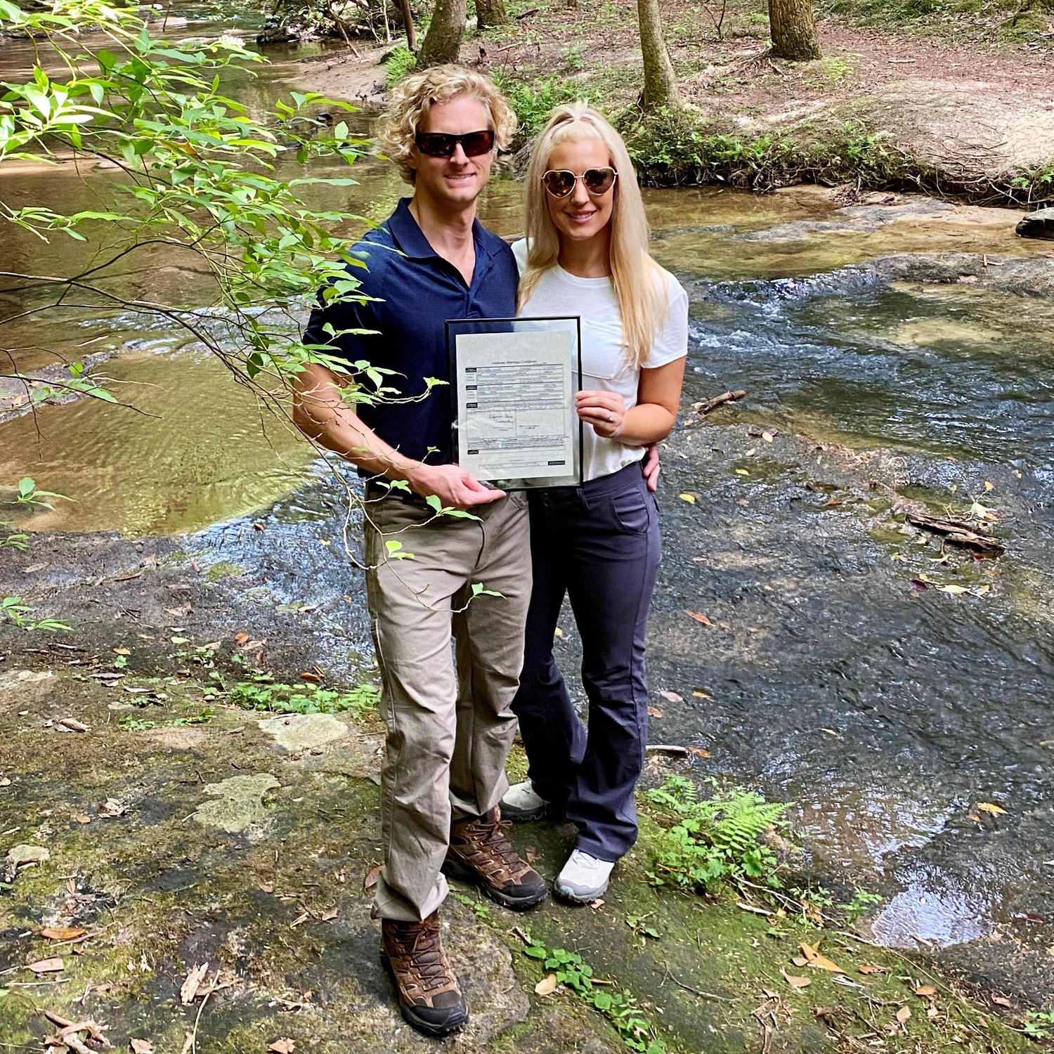 Our homecoming to the exact spot of our engagement just two months prior - this time as husband and wife.