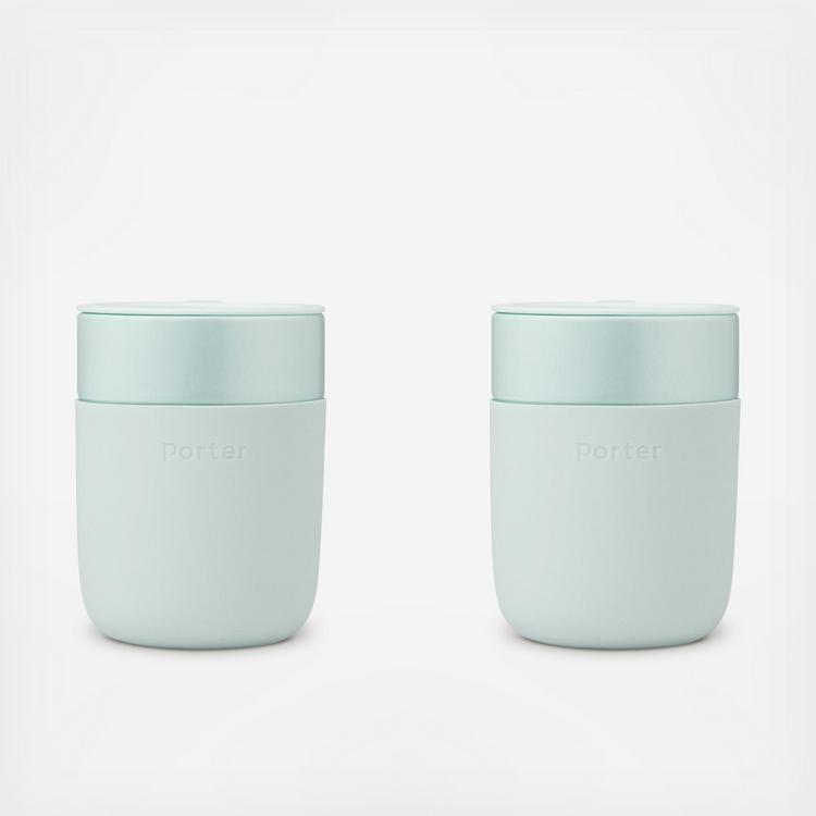 12oz Porter Ceramic Travel Mug - Slate